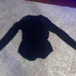 Lululemon Lounge Run Ice Queen Black Quilted Top Size medium in women's